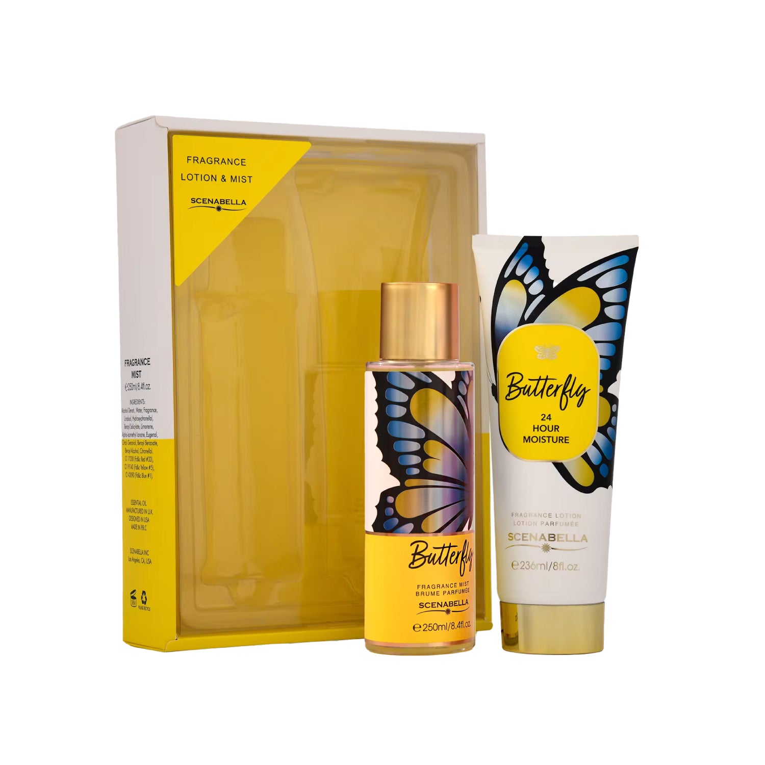 Estuche de regalo Mariposa Scenabella | Cosméticos en linea