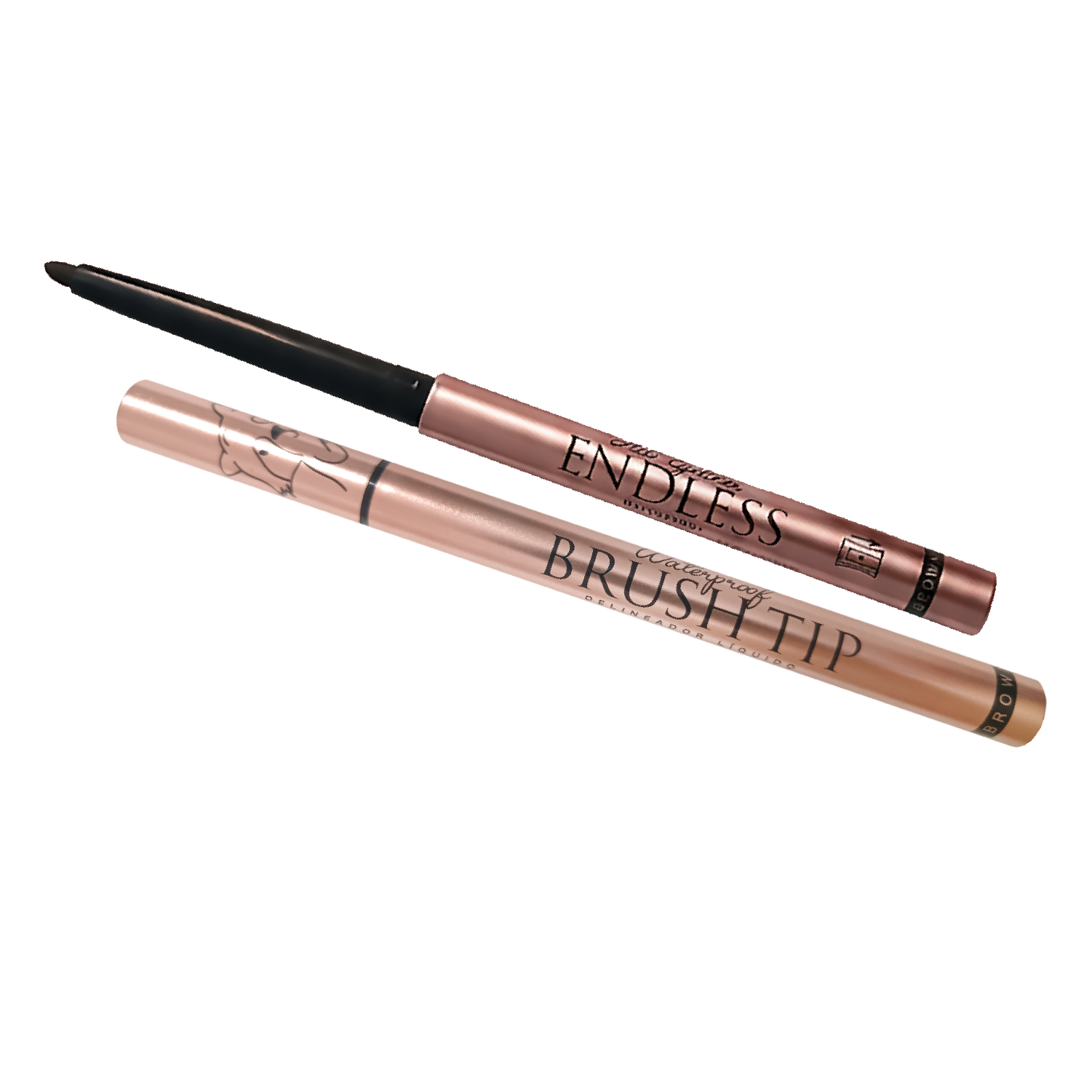 Kit Delineadores Ali Makeup Endless Brown + Brush Tip Brown + Obsequio