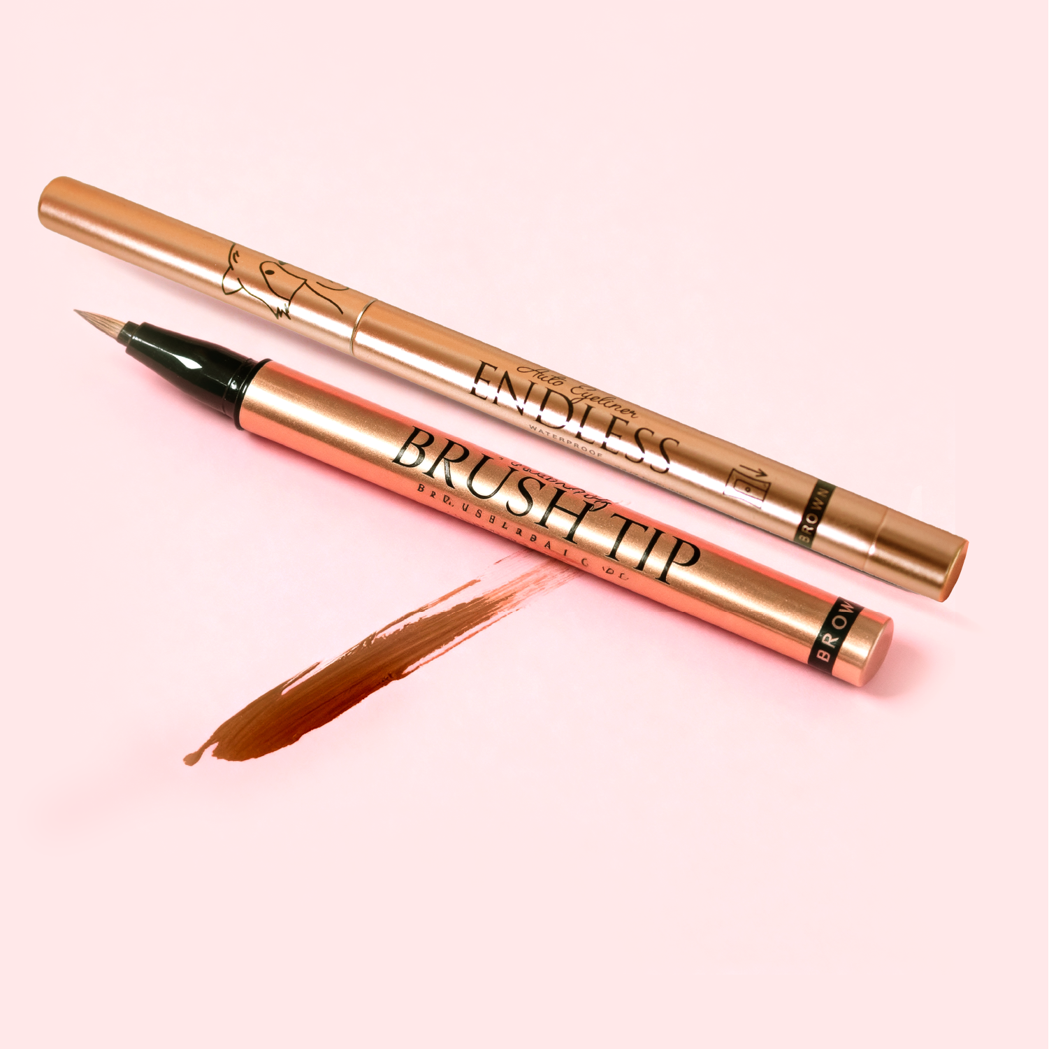 Kit Delineadores Ali Makeup Endless Brown + Brush Tip Brown + Obsequio