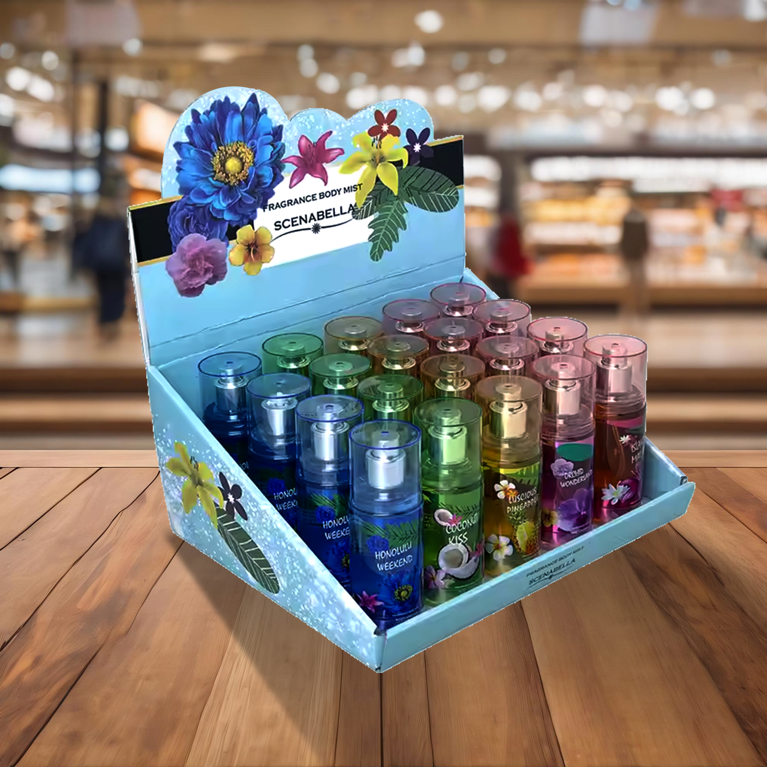 Display para emprender- Fragancias que Enamoran| Cosméticos en linea