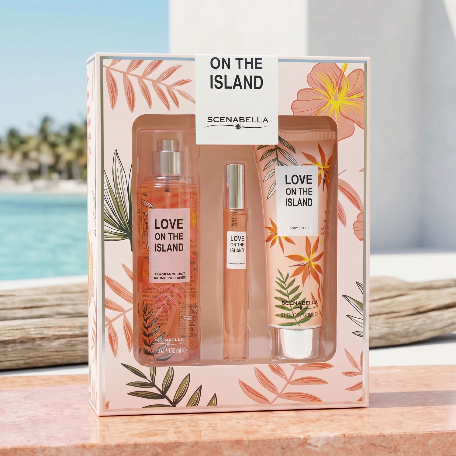 Estuche de regalo Love On The Island Scenabella | Cosméticos en linea