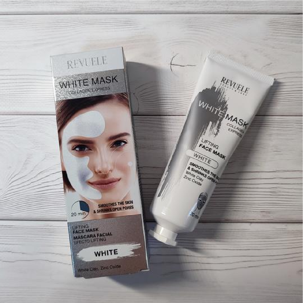 Mascara Facial de Arcilla Blanca con Colágeno