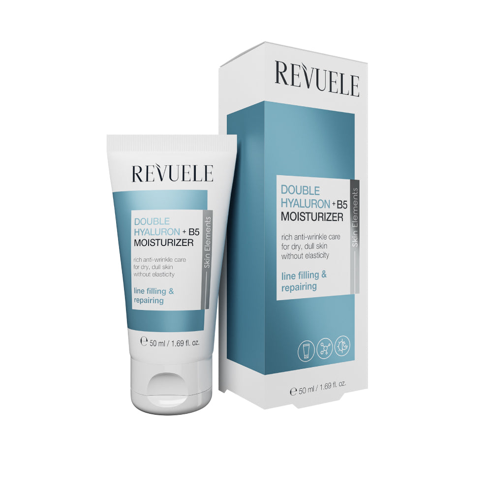 Crema Hidratante Doble Ácido Hialurónico + Vitamina B5 - REVUELE
