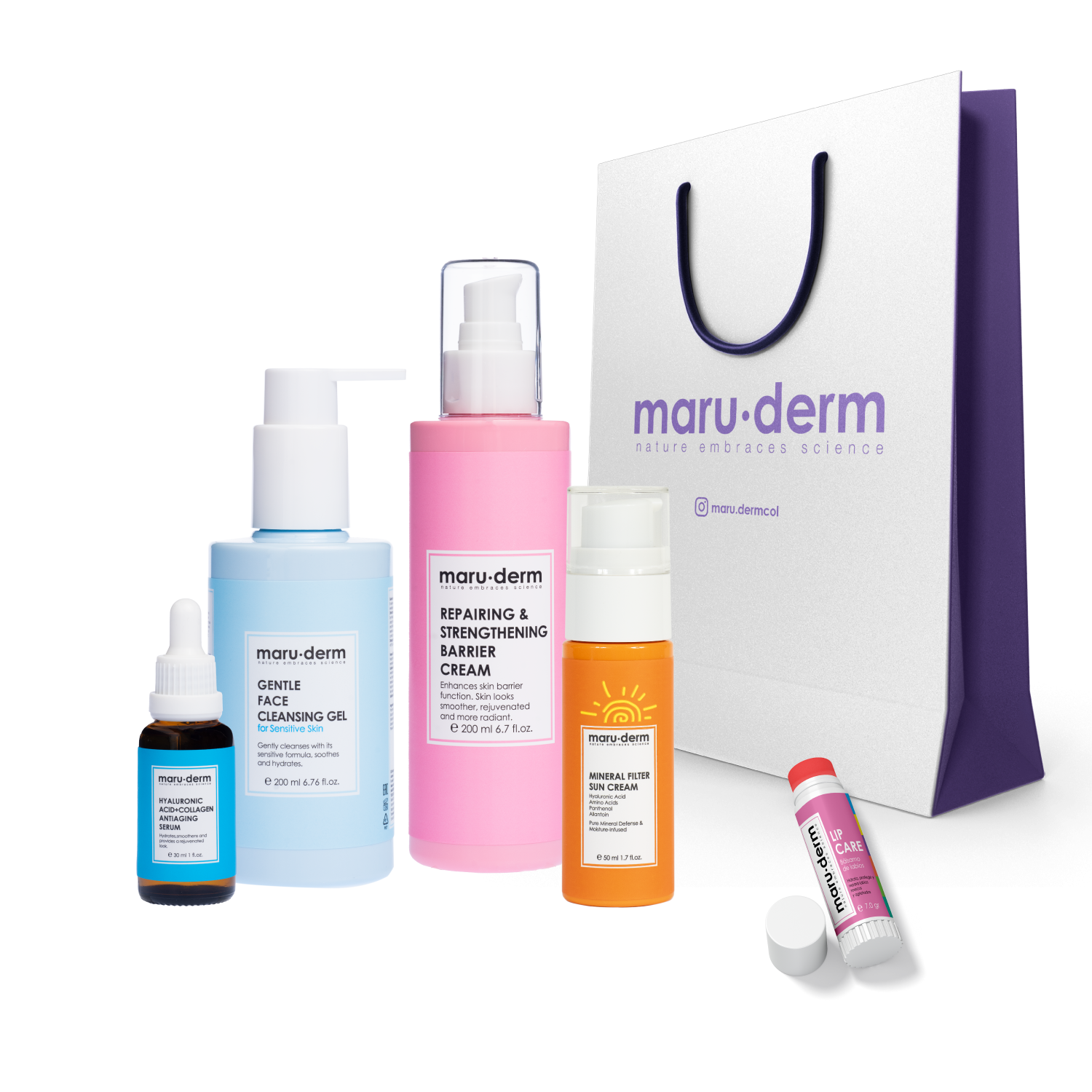 RUTINA PIEL SENSIBLE MARUDERM | COSMETICOS EN LINEA