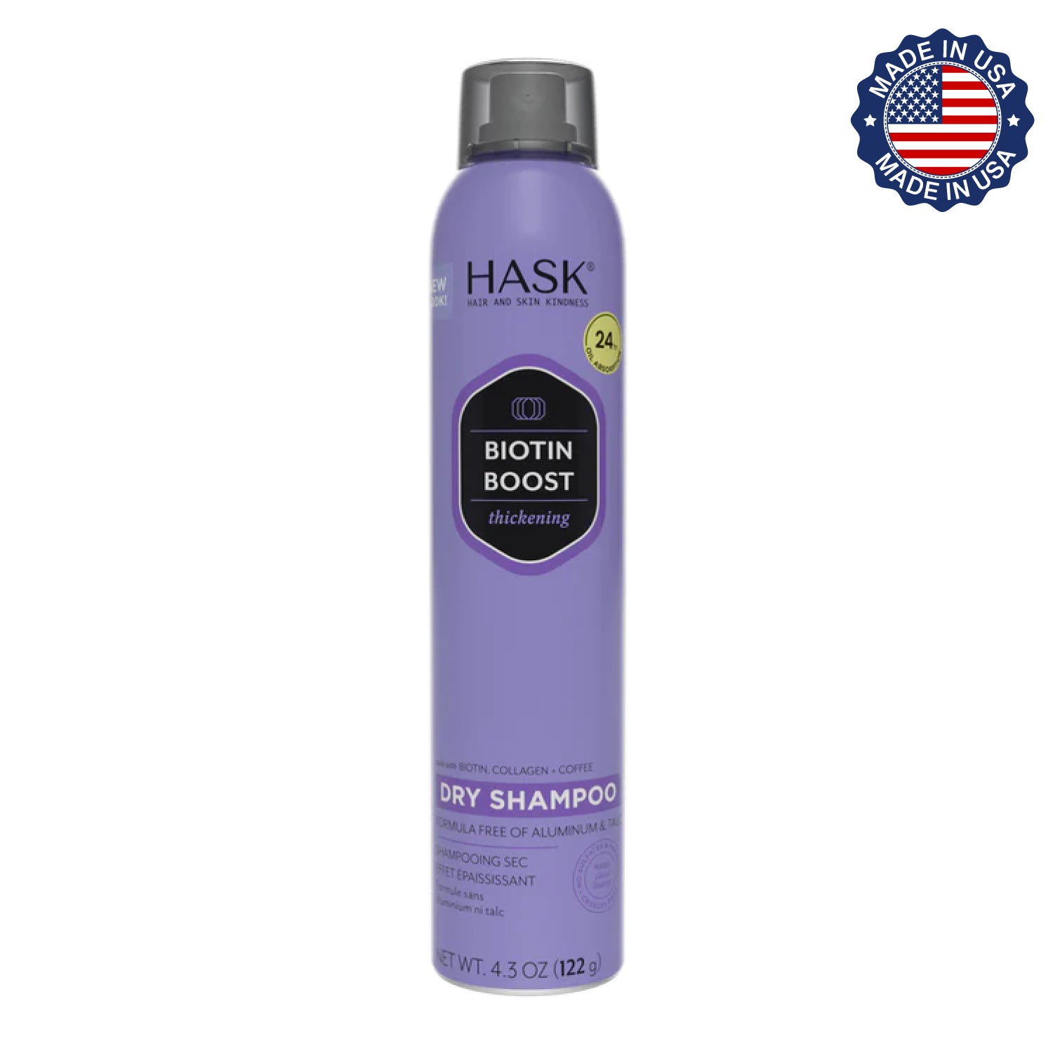 Shampoo en Seco Engrosador con Biotina HASK | Cosméticos en línea