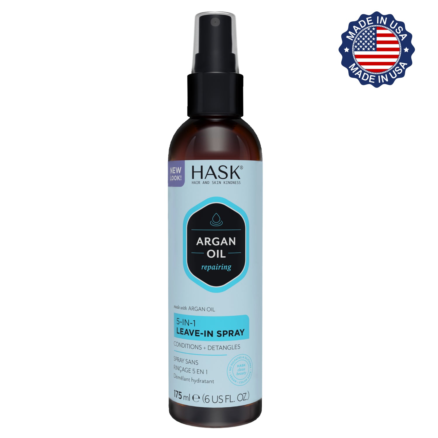 Termoprotector 5 en 1 con Aceite de Argán HASK | Cosméticos en línea