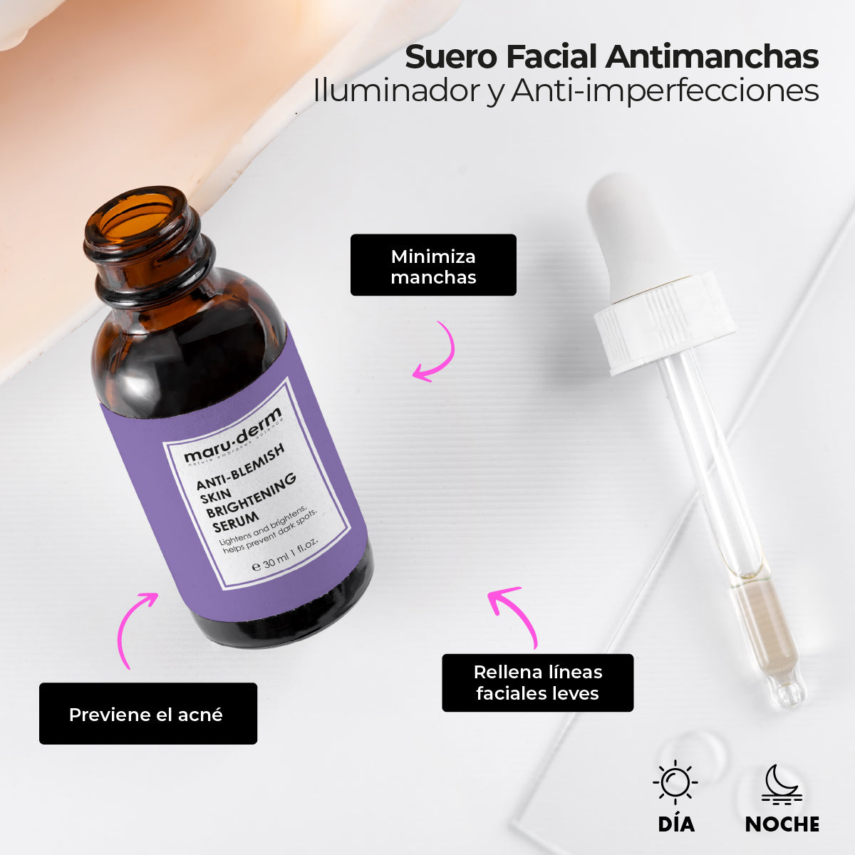 Sérum Facial Anti manchas Maruderm 30 ml