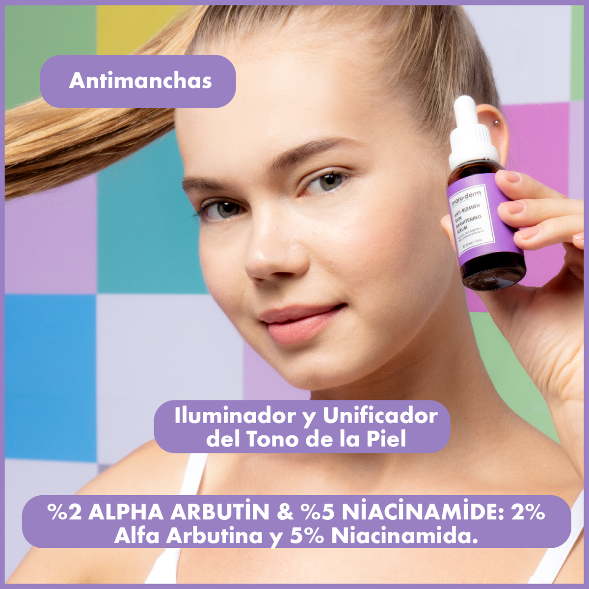 Maruderm Sérum Antimanchas con Alfa Arbutina al 2% – Sérum Unificador del Tono con Extracto de Raíz de Regaliz 30 ml