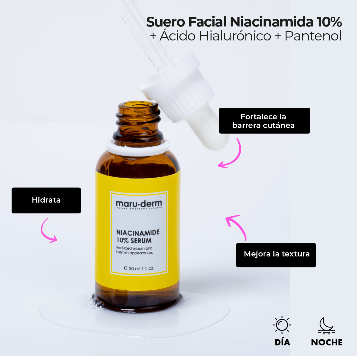 Sérum Facial con Niacinamida al 10% Maruderm 30 ml