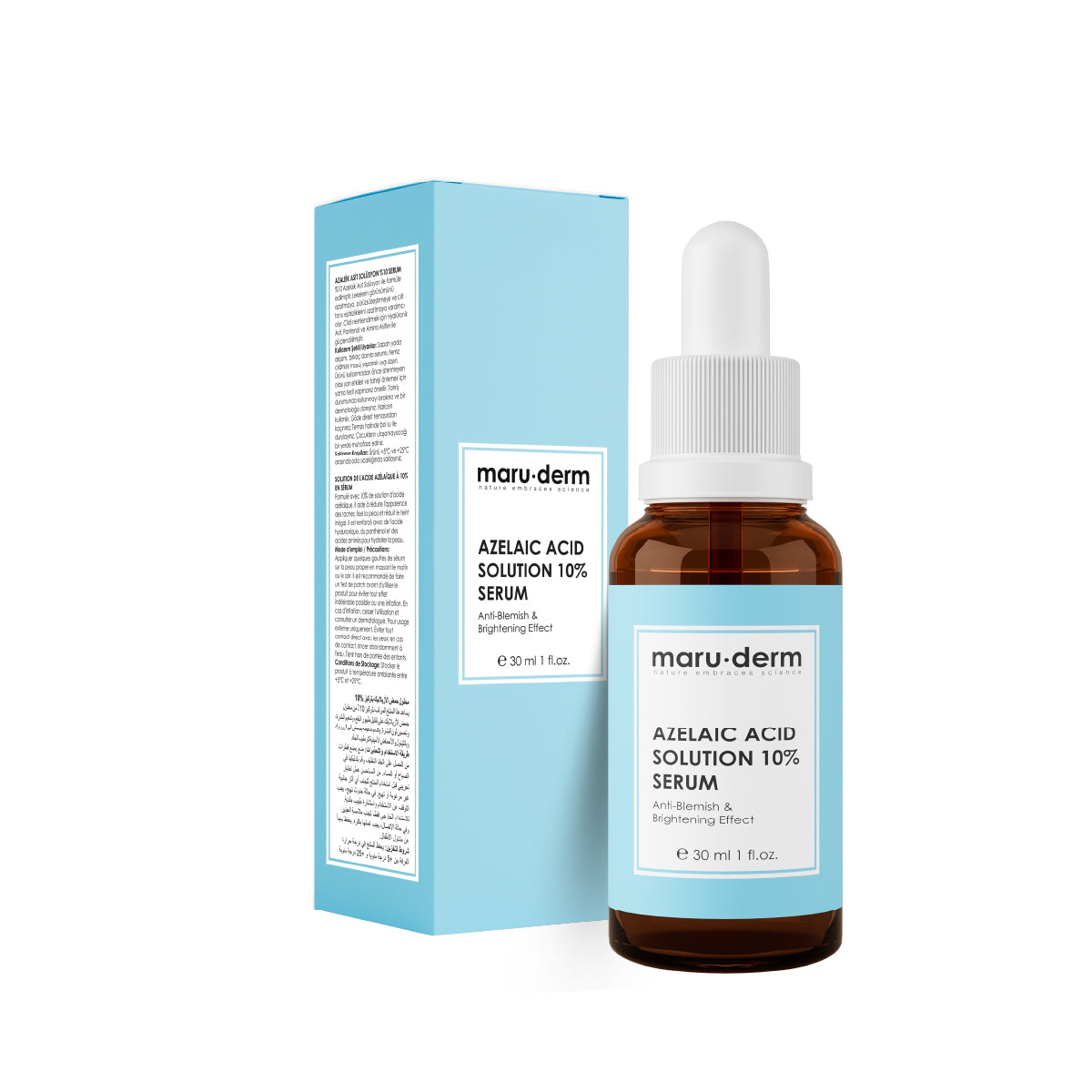 Serum facial con Ácido Azelaico al 10% de Maruderm 30 ml | Cosméticos en linea