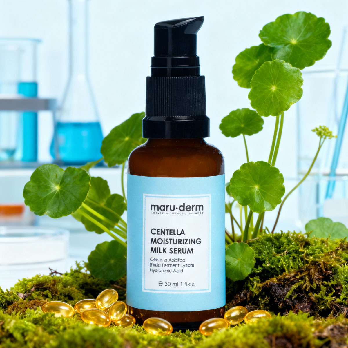 Serum de Centella Asiática | Leche Calmante e Hidratante Maruderm 30 ml