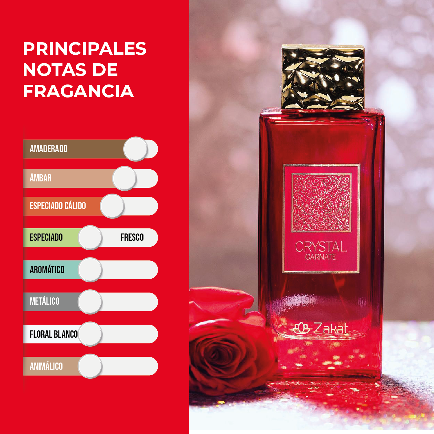 PERFUME CRYSTAL GARNATE 115MLZAKAT | Cosméticos en Línea