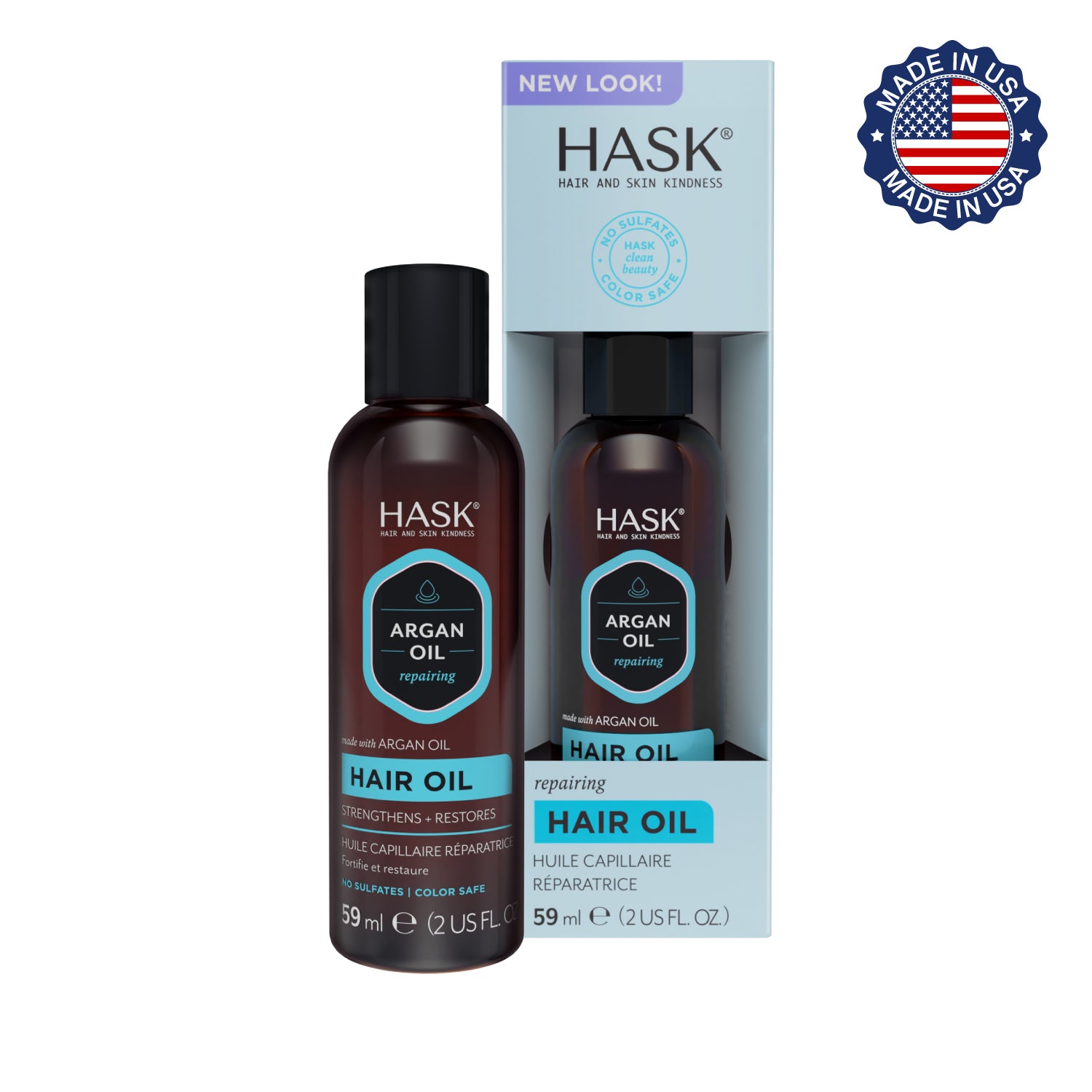 Oleo Capilar Reparador con Aceite de Argán 59 ml HASK | Cosméticos en línea