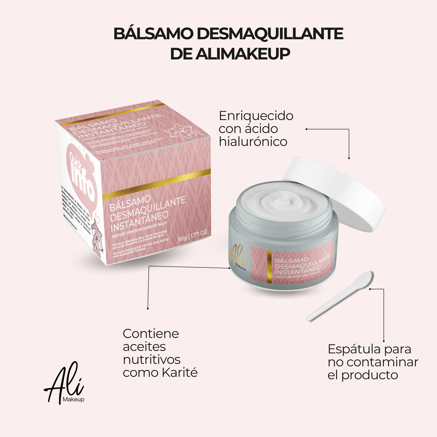 Bálsamo desmquillante de Ali Makeup