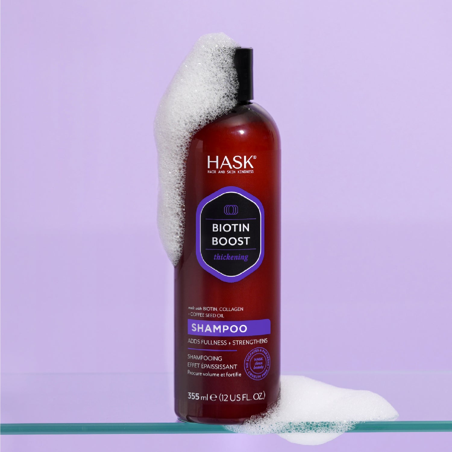 Shampoo engrosador de Biotina de Hask