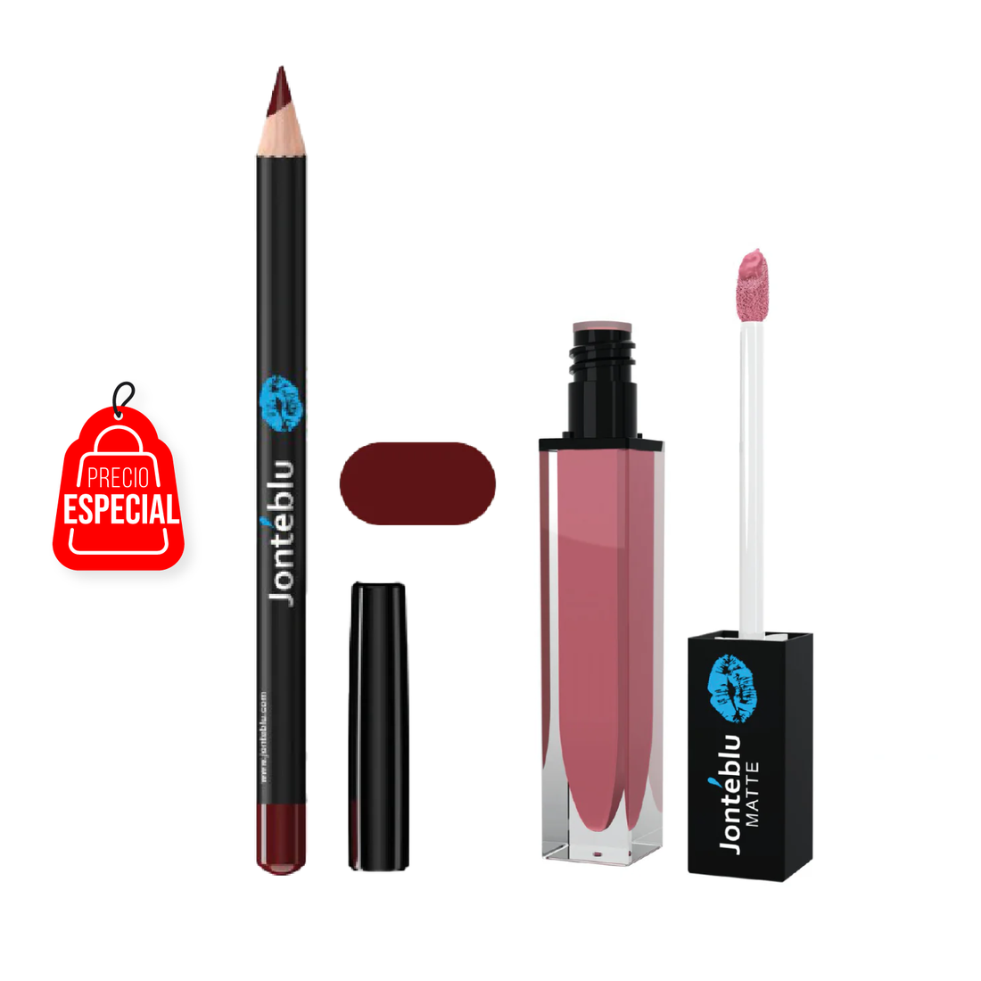 LABIAL LIQUIDO VELVET MATTE LADY NUDE +LAPIZ DELINEADOR DE LABIOS MARSALA