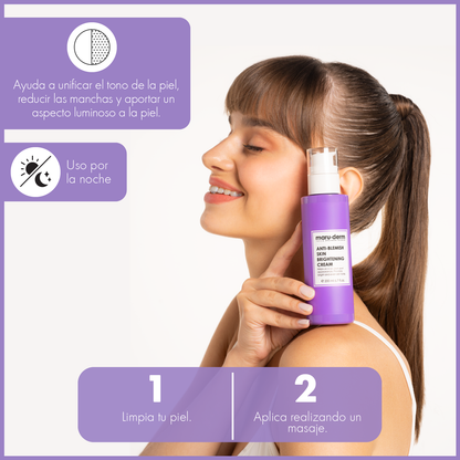 Crema Facial Antimanchas. Iluminadora con niacinamida, péptidos y alfa Arbutina 200 ml