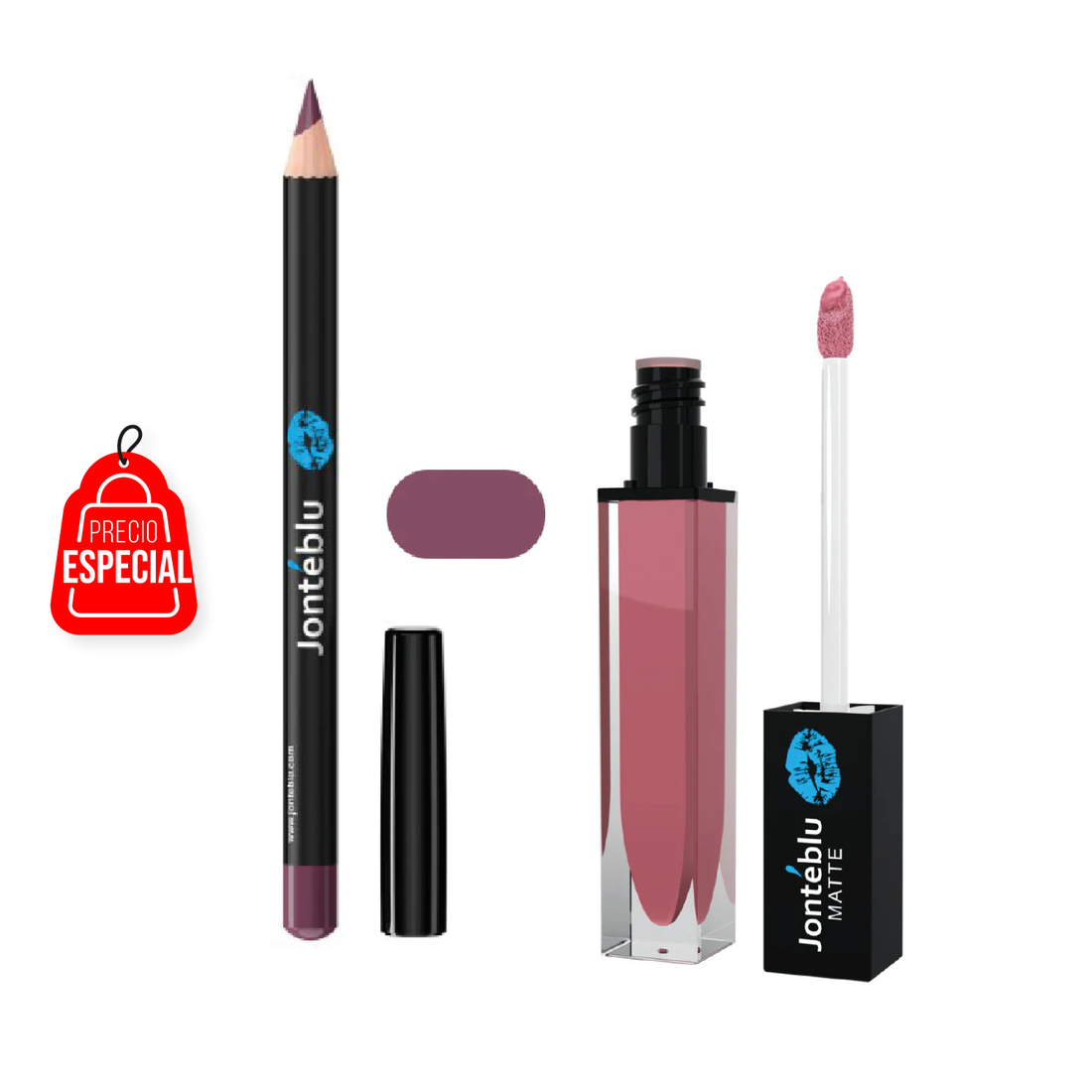 LAPIZ DELINEADOR DE LABIOS MARSALA + LABIAL LIQUIDO VELVET MATTE WILD ROMANTIC