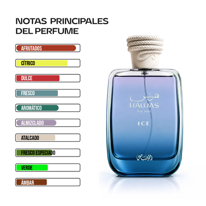Rasasi Hawas ice 100 ml | Cosméticos en Línea