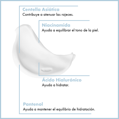 Crema hidratante de Centella Asiática (Cica) para el cuidado de la piel – Refuerza la barrera cutánea con ceramida, pantenol y ácido hialurónico 200 ml
