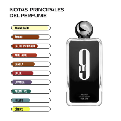 Afnan 9 PM 100 ml | Cosméticos en Línea