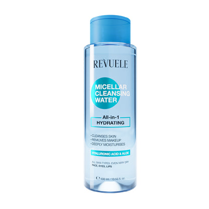 REVUELE MICELLAR CLEANSING WATER ALL-IN-1 HYDRATING