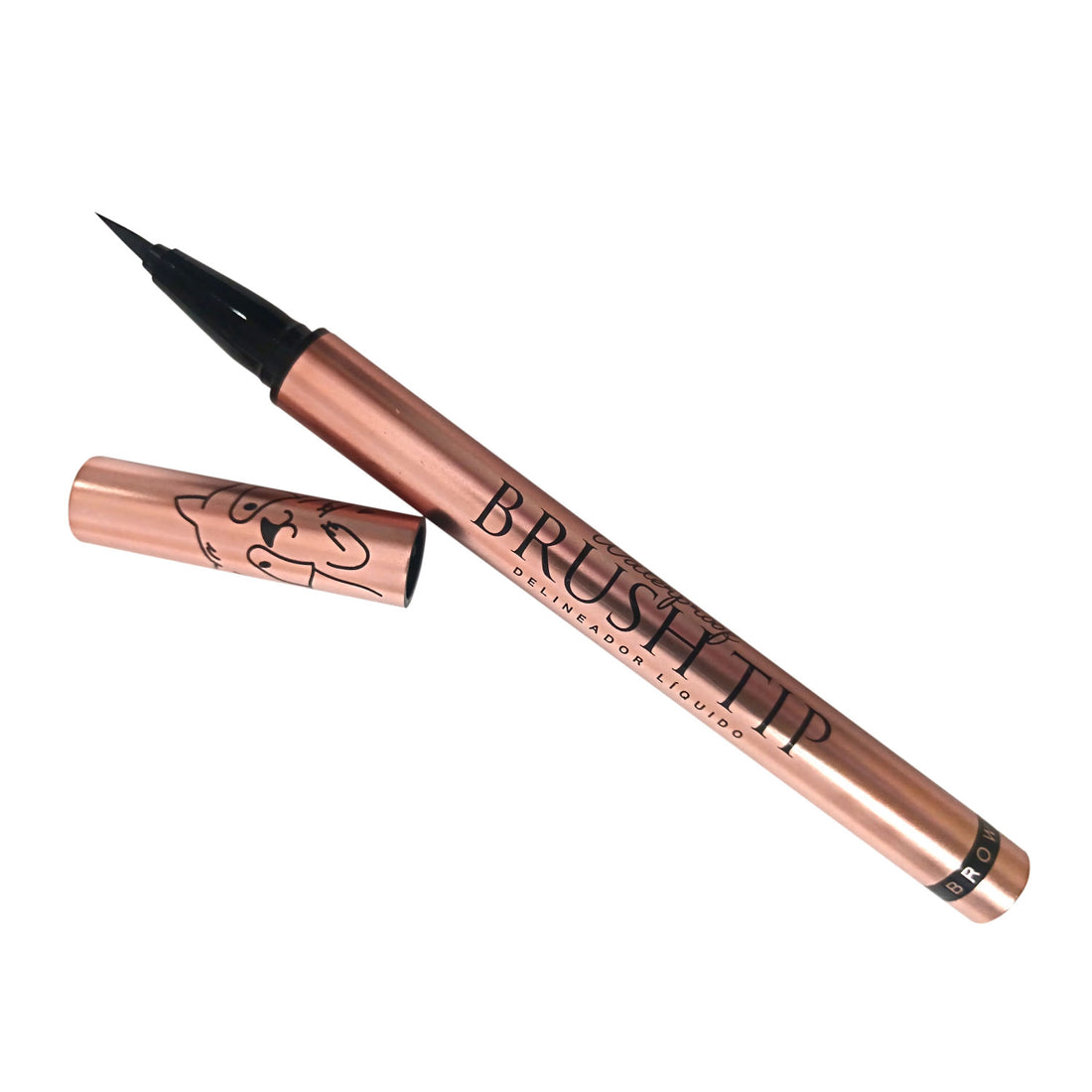 Delineador liquido Brushtip Café Ali Makeup | Cosméticos en línea