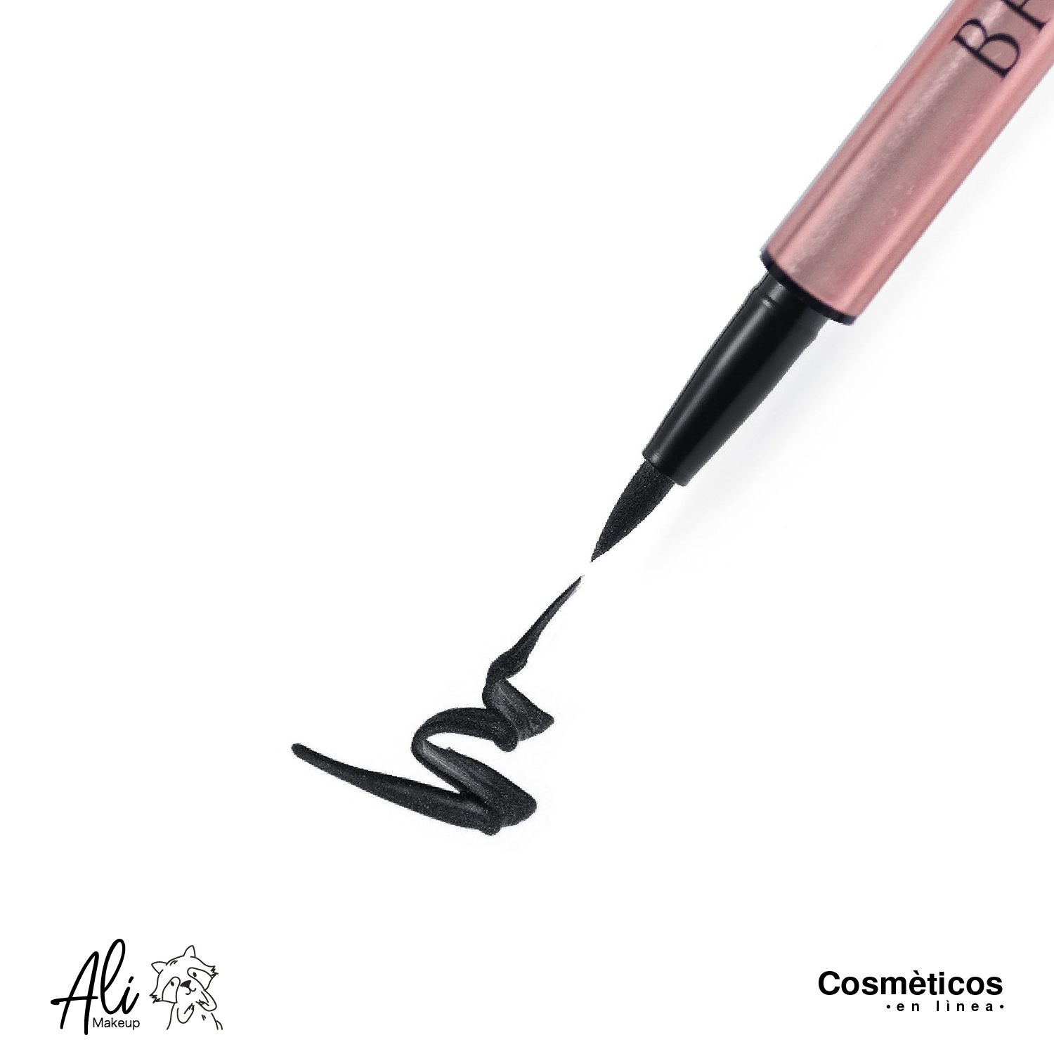Delineador liquido Brushtip Negro Ali Makeup | Cosméticos en línea