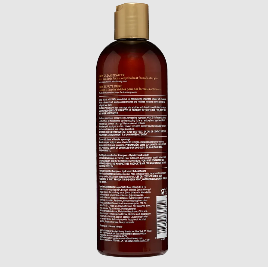 HASK Shampoo Hidratante con Aceite de Macadamia