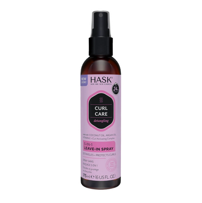 HASK Spray Leave-In 5 en 1 Cuidado de Rizos  Desenredante