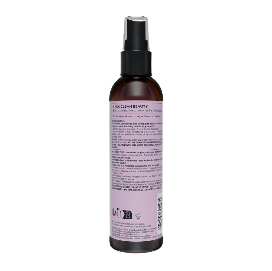 HASK Spray Leave-In 5 en 1 Cuidado de Rizos  Desenredante