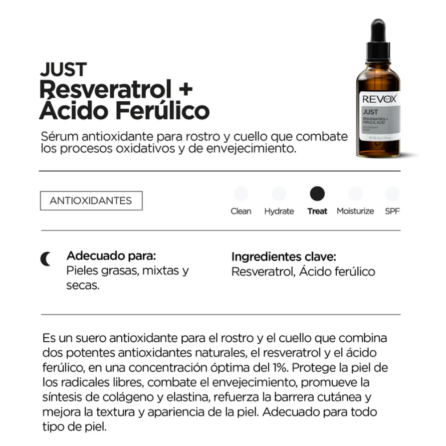 REVOX JUST Resveratrol + Ácido Ferúlico