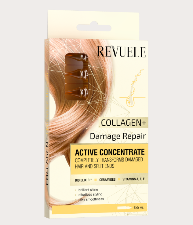 REVUELE Ampolla Activo para el Cabello Colágeno + Reparación de Daños