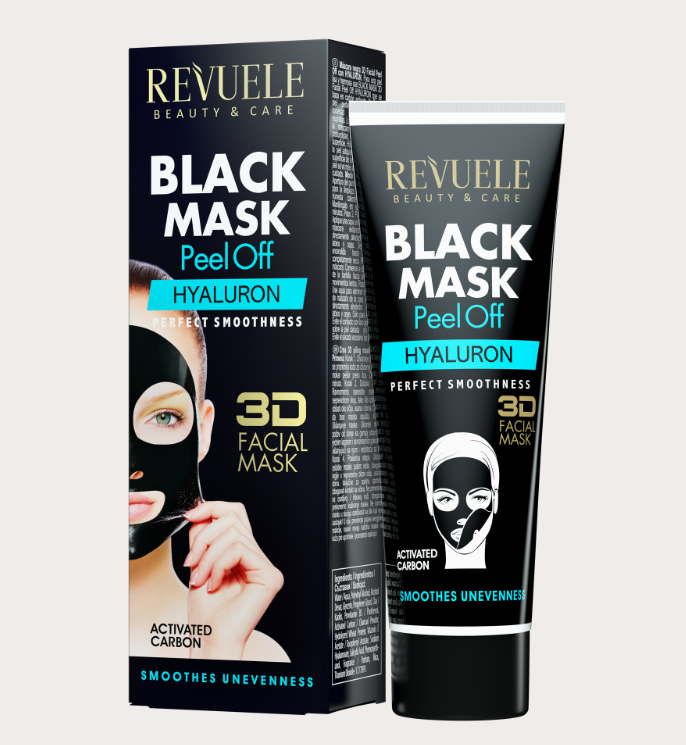 REVUELE Mascarilla Negra Peel Off Ácido Hialurónico