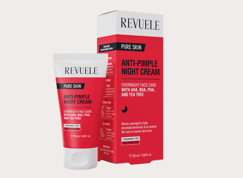 REVUELE Crema Nocturna Anti-Acné