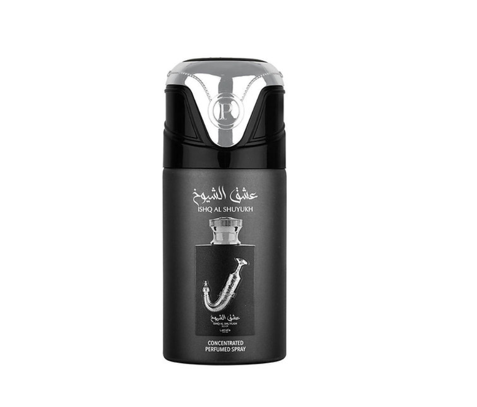 Lattafa Ishq Al Shuyukh Silver Body Spray 250ml