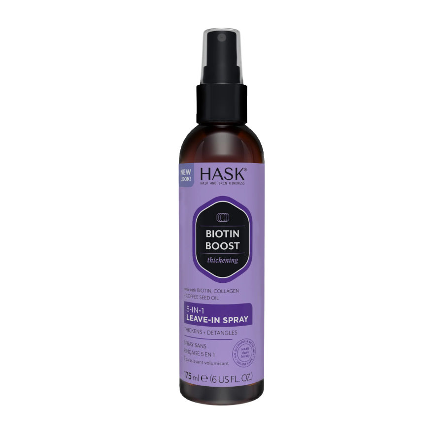 HASK Spray Leave-In 5 en 1 Biotin Boost Acondicionador Voluminizador