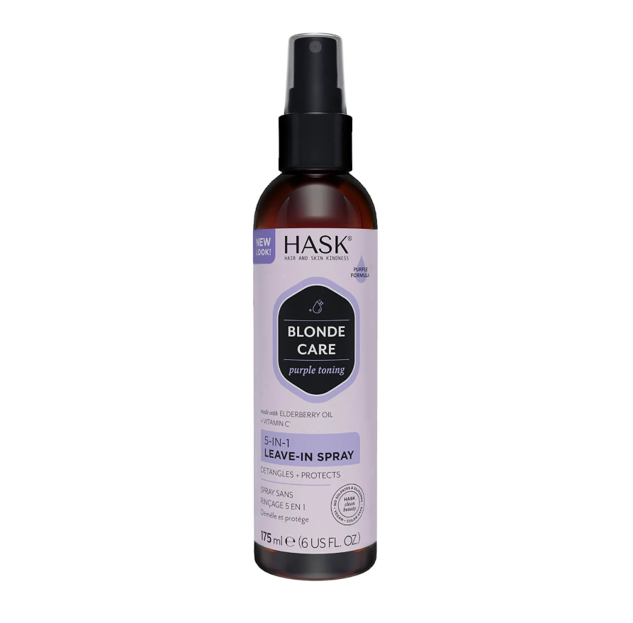 HASK Spray Leave-In Tonificante Violeta 5 en 1