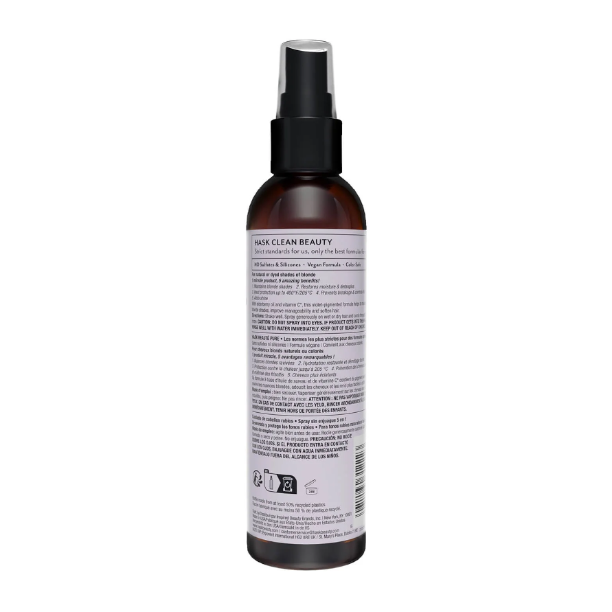 HASK Spray Leave-In Tonificante Violeta 5 en 1