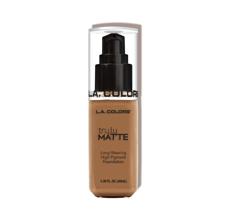 LA COLORS Base de Maquillaje TRULY MATTE | DEEP TAN