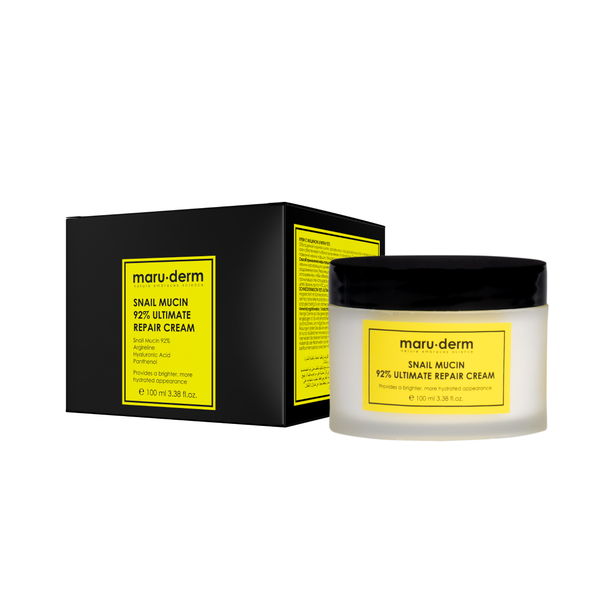 Crema reparadora con baba de caracol al 92% maruderm 100 ml| Cosméticos en línea