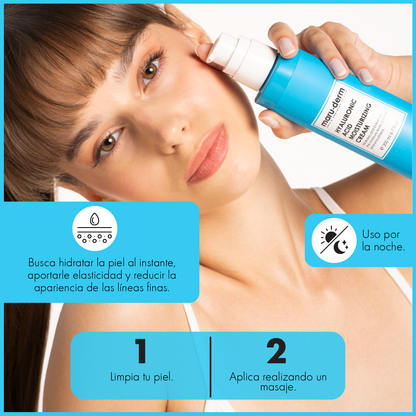 Crema hidratante para el cuidado de la piel con ácido hialurónico Maruderm 200 ml