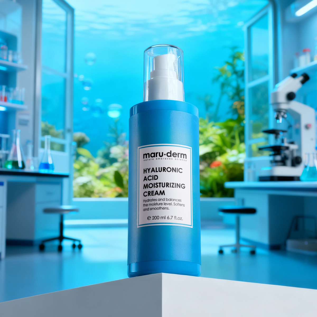 Crema hidratante con ácido hialurónico Maruderm  200 ml