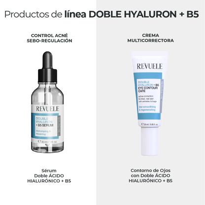 Crema Hidratante Doble Ácido Hialurónico + Vitamina B5 - REVUELE
