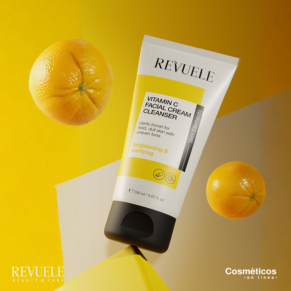Limpiador Facial Iluminador y Revitalizante con VITAMINA C - REVUELE