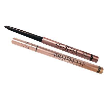 Kit Delineadores Ali Makeup Endless Brown + Brush Tip Brown + Obsequio