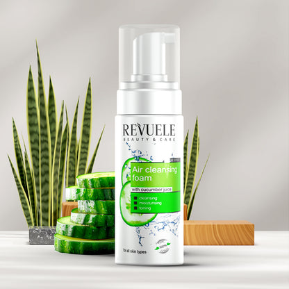 REVUELE Espuma Limpiadora con Extracto de Pepino