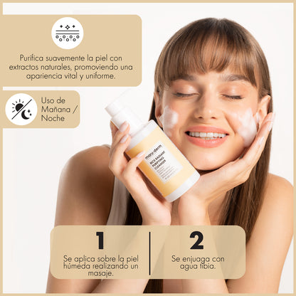 Gel limpiador facial iluminador con extracto de arroz 200ml - Maruderm