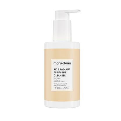 Gel limpiador facial iluminador con extracto de arroz 200ml - Maruderm