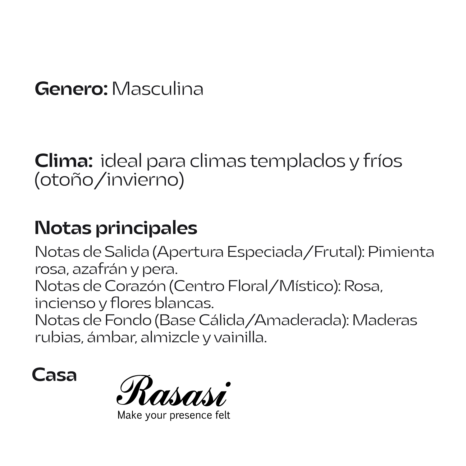 Rasasi Hawas London 100 ml | Cosméticos en Línea